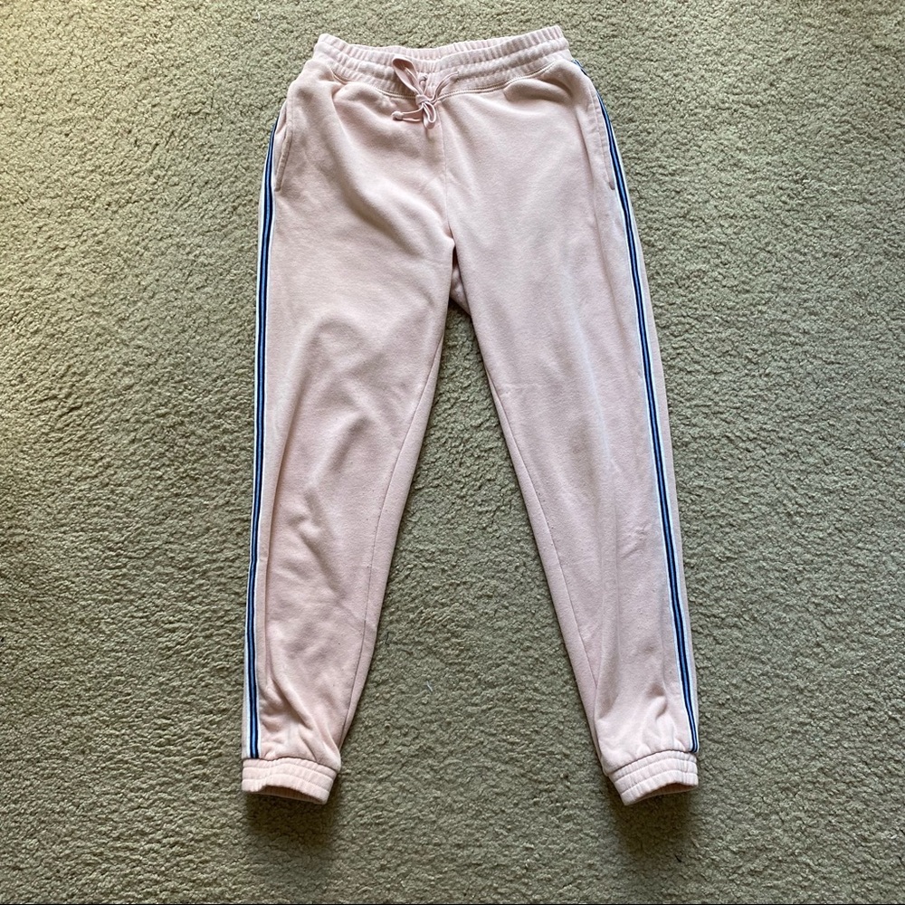 American Eagle Fleece Stripe Jogger, XS